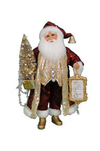 Load image into Gallery viewer, Lighted Burgandy Santa