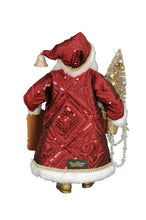 Load image into Gallery viewer, Lighted Burgandy Santa