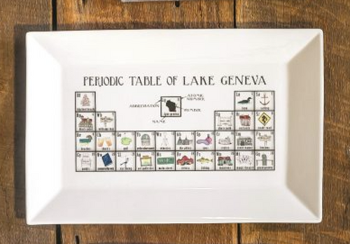 Lake Geneva Periodic Table Platter