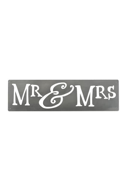 Mr & Mrs Metal Wall Art