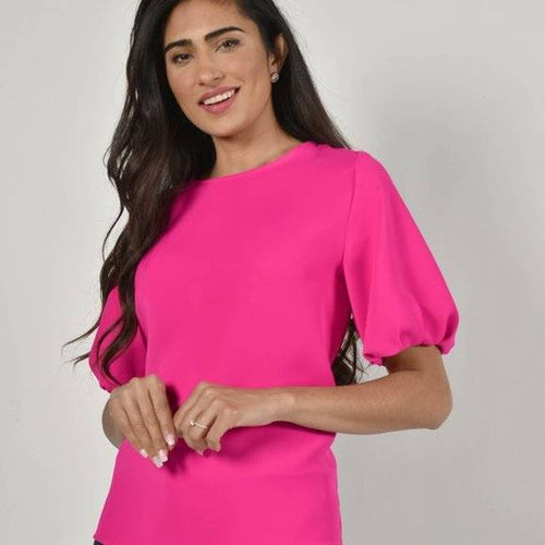 Hot Pink Woven Top