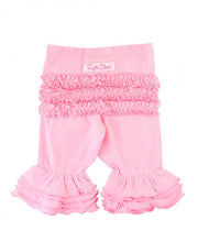 Load image into Gallery viewer, Pink Ruffle Bermuda Shorts