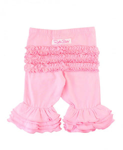 Pink Ruffle Bermuda Shorts