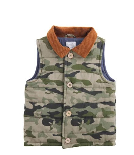 Quilted Camo Vest