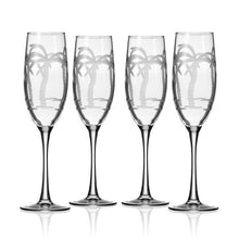 Load image into Gallery viewer, Palm Tree Champagne Flute Set