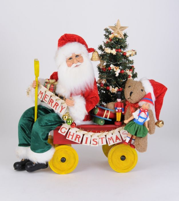 Lt. Merry Christmas Wagon Santa