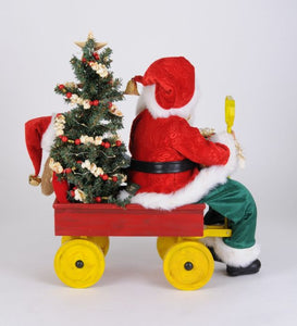 Lt. Merry Christmas Wagon Santa